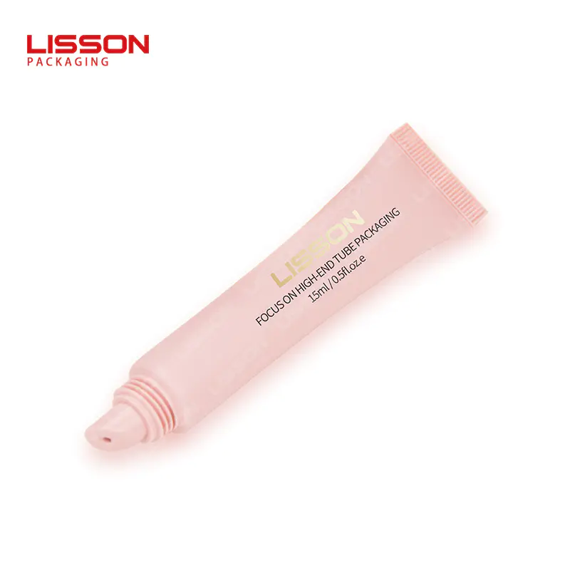 15ml Empty Lip Gloss Tube with Slant Applicator Lip Care Packaging