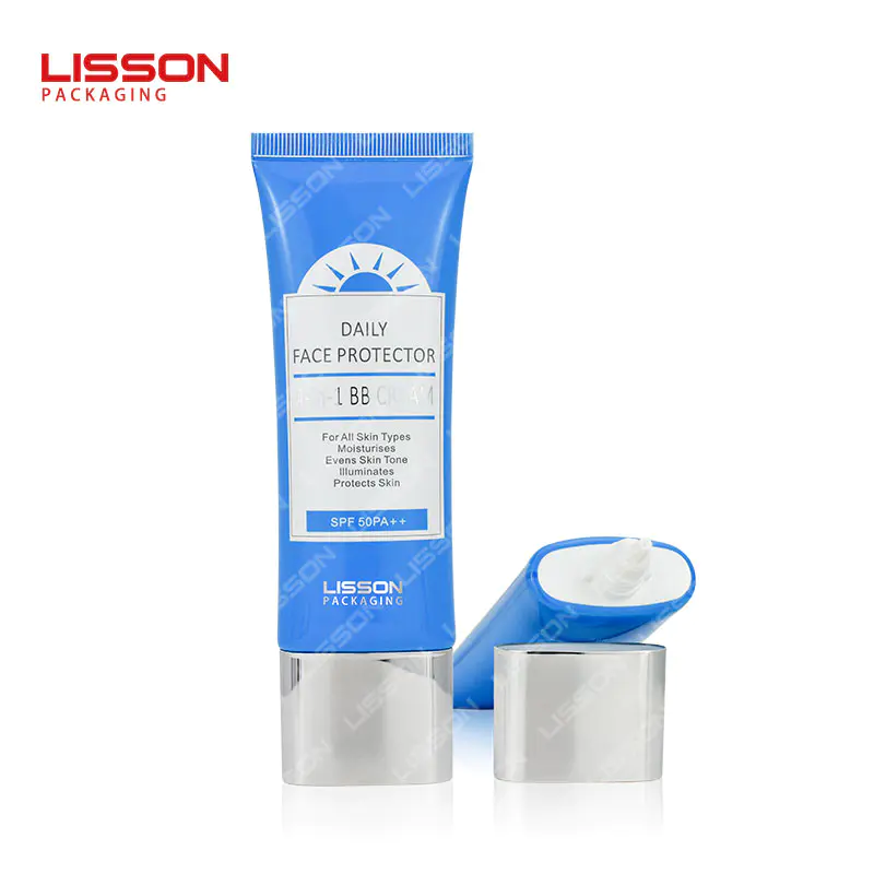 Custom Oval Cosmetic Squeeze Tube for Daily sunscreen cream BB Cream