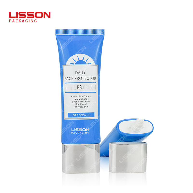 Custom Oval Cosmetic Squeeze tube for Daily sunscreen cream BB Cream