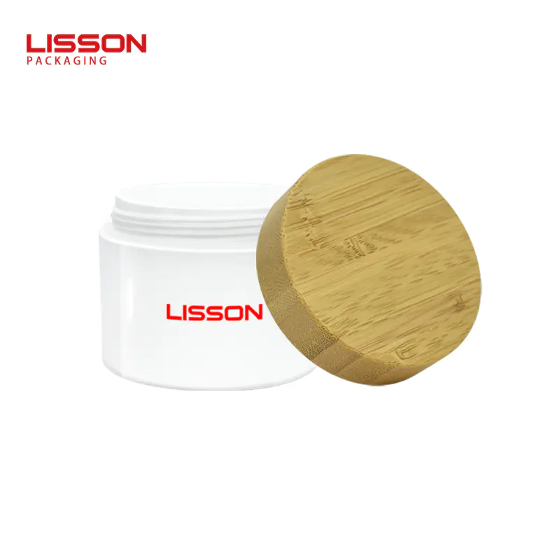 Wholesales 250ml Cosmetic jars with Bamboo Cap Factory Price