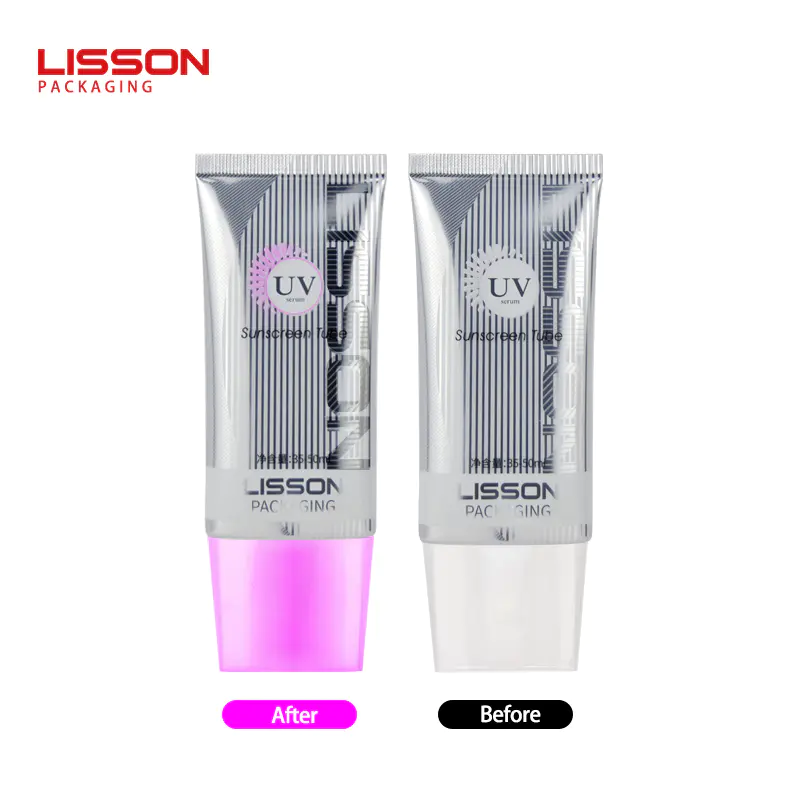 UV Color Squeeze Cosmetic Oval Tubes Lisson Packaging
