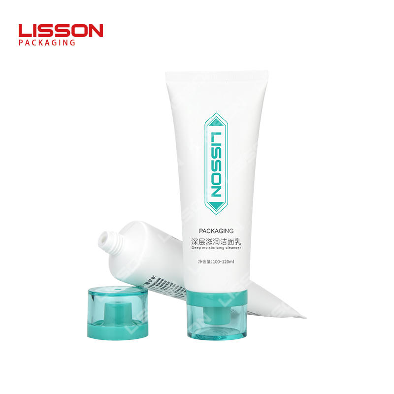 Custom Face Cleanser Cosmetic Squeeze tube Lisson Cosmetic Packaging Factory