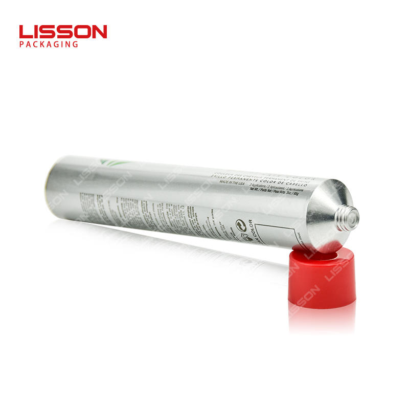 Collapsible Aluminum Squeeze Tube for Hair Color Cosmetic OEM-Lisson