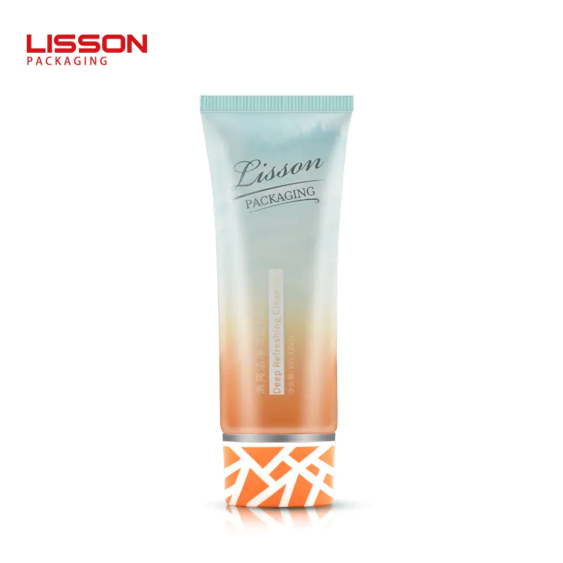 Coextruded Plastic Oval Cosmetic Tube with Center Dispensing Cap-Lisson Packaging