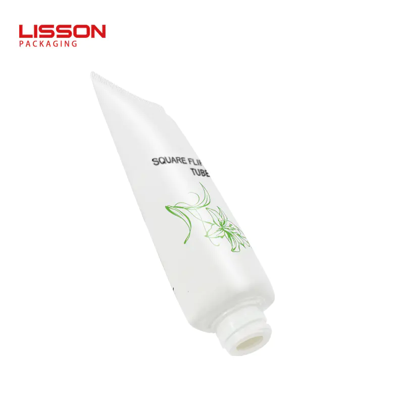 D40 Plastic Cosmetic Tube with Square Flip Top Cap-Plastic squeeze tubes supplier