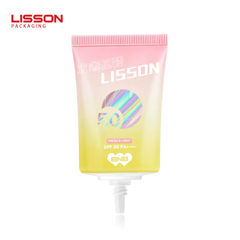 D35 Plastic Oval Cosmetic Tube Packaging for Sunscreen Cream-Lisson