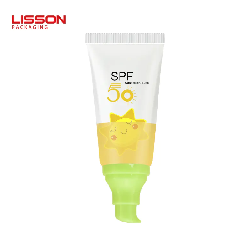 Custom 50ml Airless PumpTubes for Sunscreen Cream Lotion Packaging