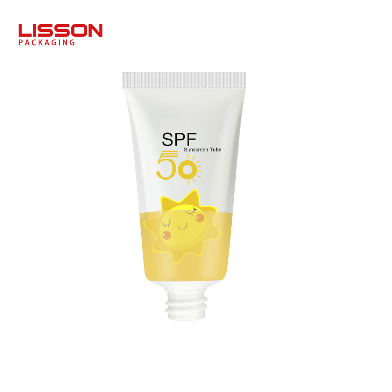 Custom 50ml Airless Pump Tubes for Sunscreen Cream Lotion Packaging