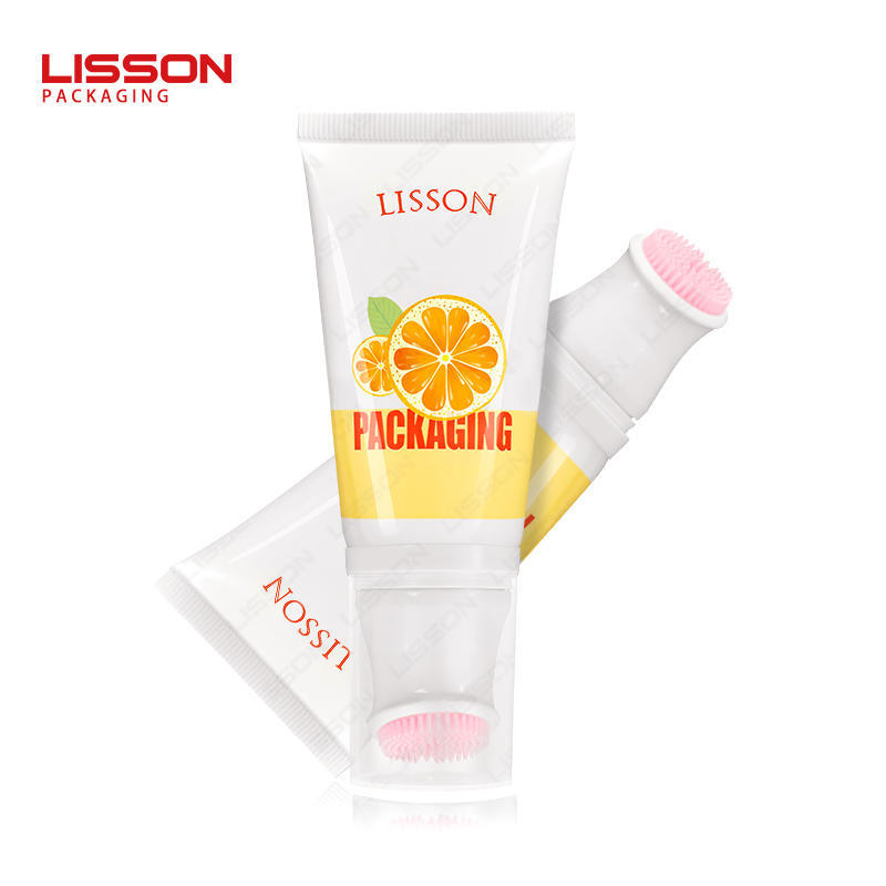 Supply 50ml Plastic Cosmetic tube with Brush Applicator Original Factory---Lisson Packaging