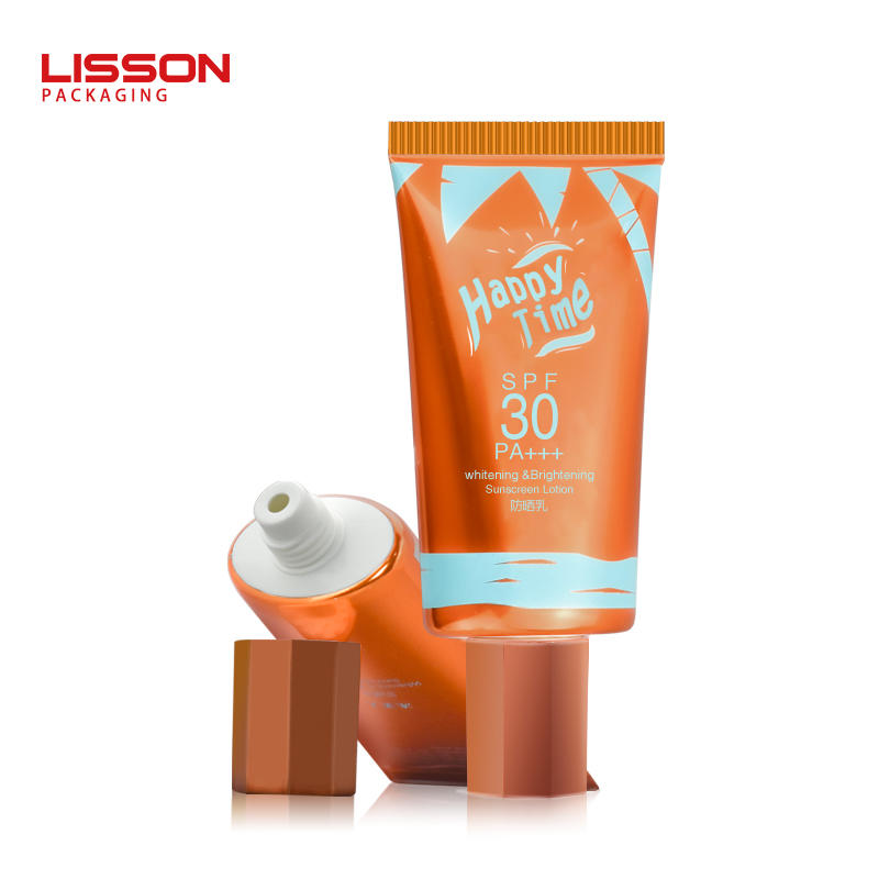 ABL Oval Plastic Tube Silkscreen Printing Sunscreen Cream Tube-Lisson Packaging