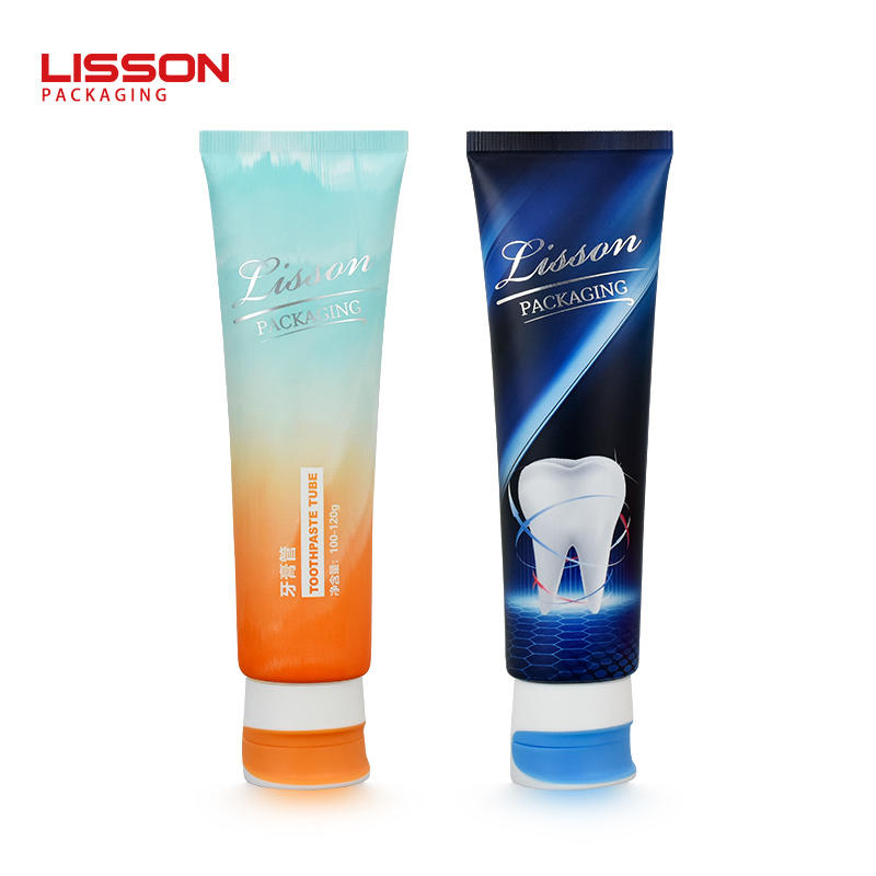Custom D35 Eco Friendly Toothpaste Tube with Double Color Flip-top Cap-Lisson