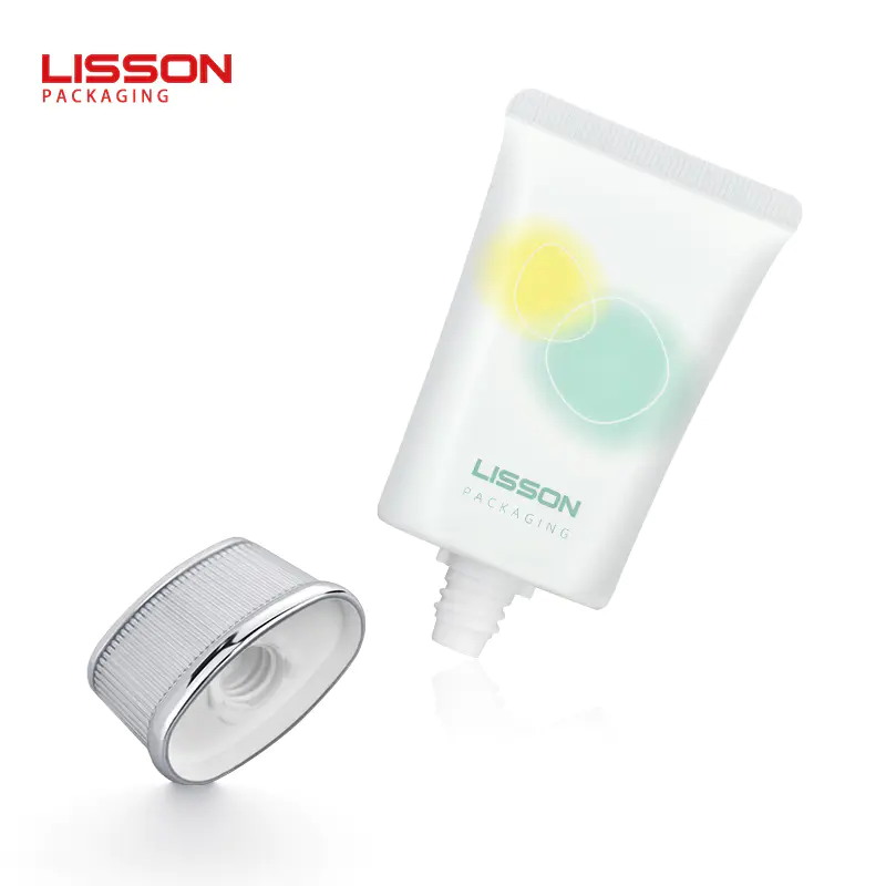 LISSON D40 Oval Plastic Collapsible Tube Sunscreen Tube BB Cream Tube