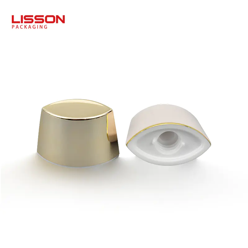 Supply 30ml 50ml 60ml Empty Plastic Cream Oval Bottle with Metal Cover-Lisson Packaging