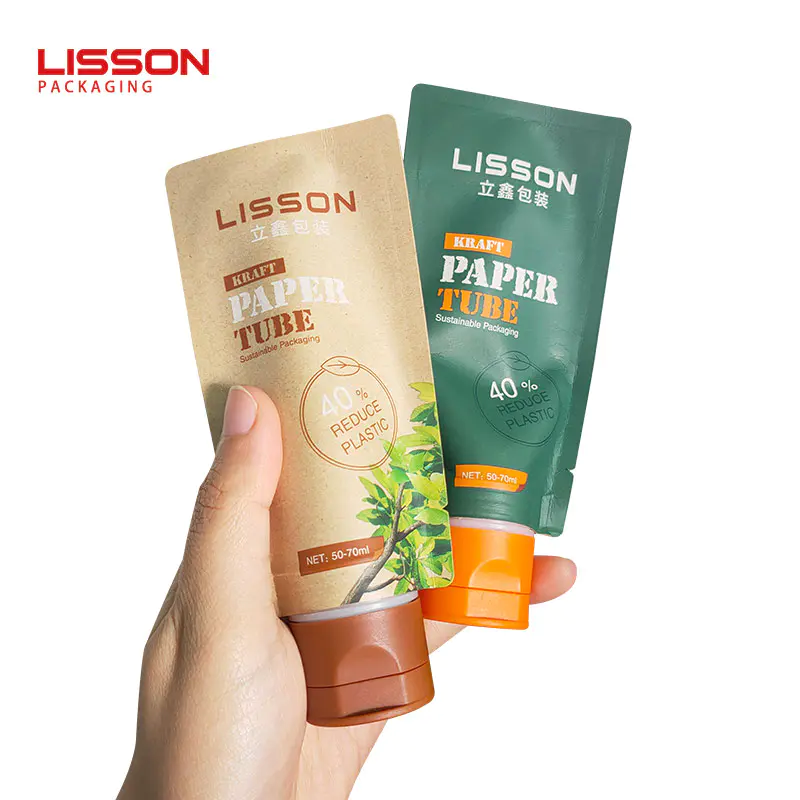New launching Sustainable packaging Plastic Paper Tube-Lisson Packaging