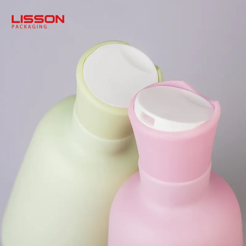 Supply 300ml Emply PET Plastic Squeeze Shampoo and Hair Bottle with Disc top Cap-Lisson Packaging