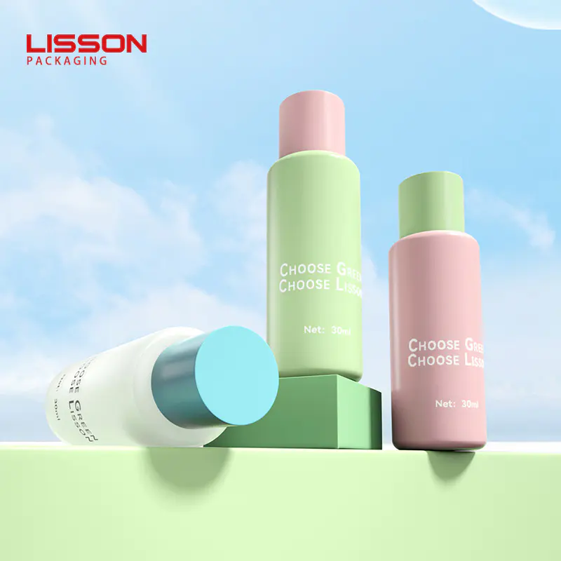 30ml Empty Plastic Cosmetic Cream Bottle with Lids---Lisson Packaging