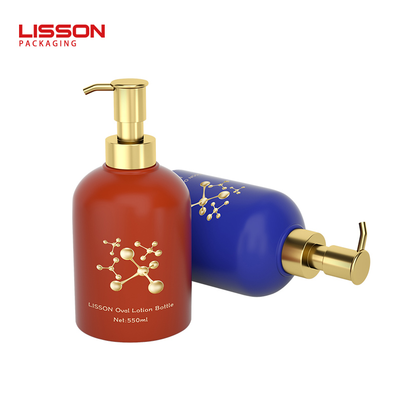 Supply 550ml Empty Plastic Shampoo Lotion Bottle with Pump Spray Head---Lisson Packaging
