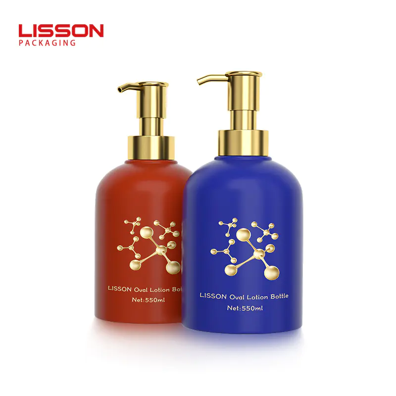 Supply 550ml Empty Plastic Shampoo Lotion Bottle with Pump Spray Head---Lisson Packaging