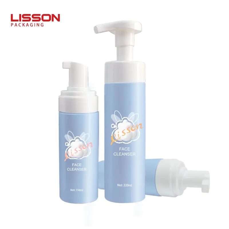 150ml Blue Color PETG Shampoo Bottle Empty Lotion Pump Dispensing Bottle-Lisson Packaging