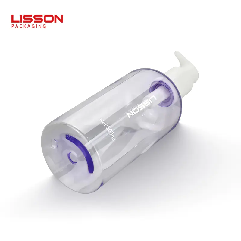 500ml Big Capacity Shampoo Lotion Bottle Transparent Pump Bottle-Lisson Packaging