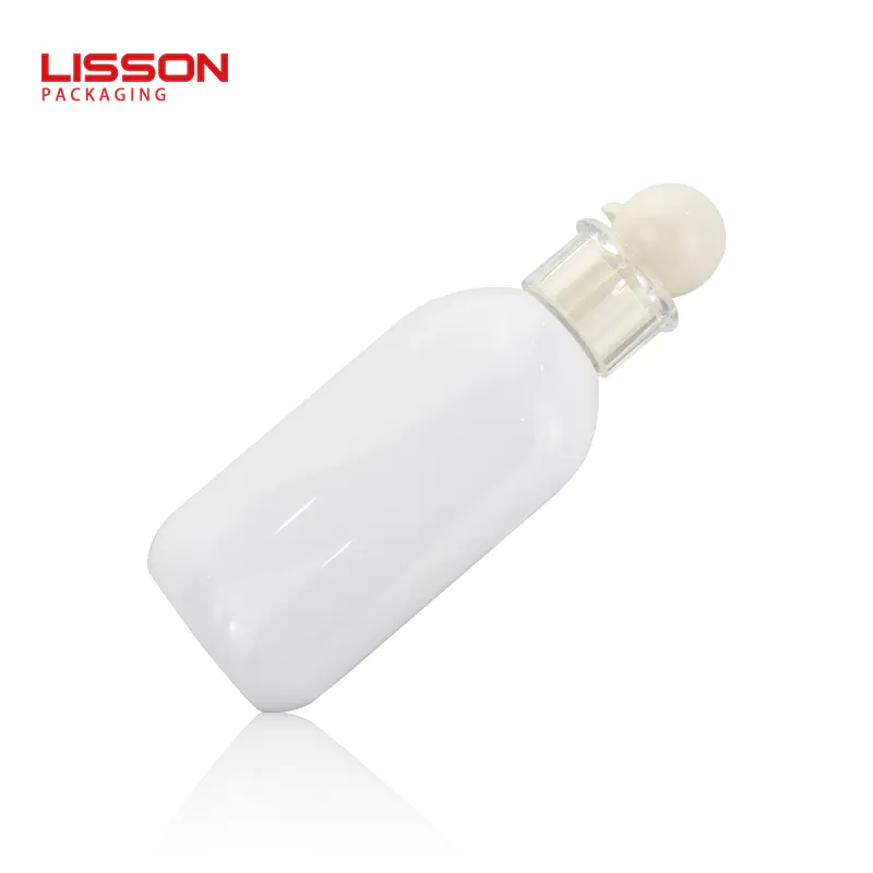 350ml Circular Oval PET Lotion Bottle with Press Pump