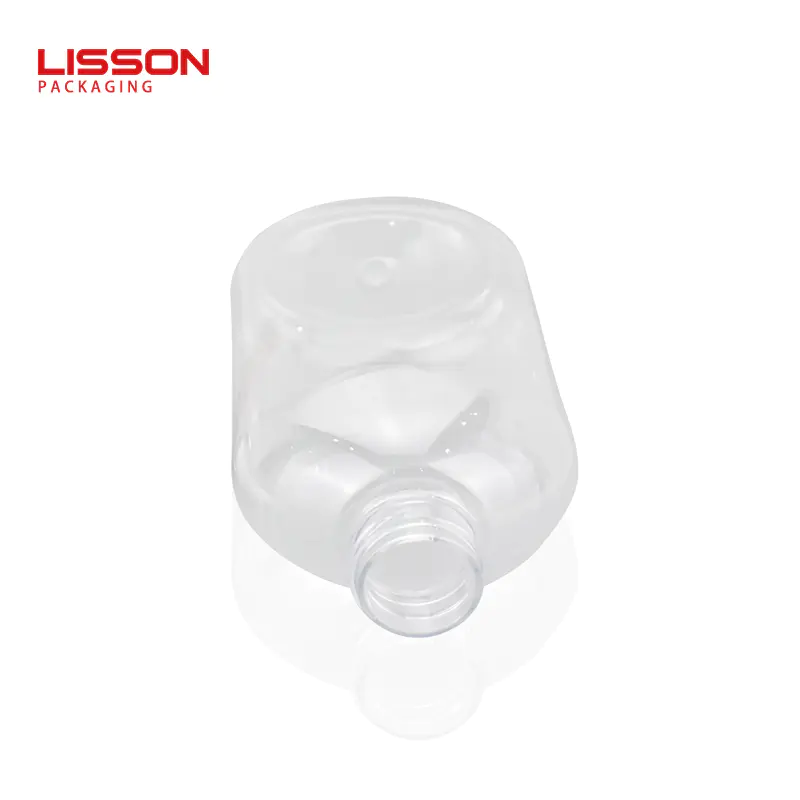 350ml Circular Oval PET Lotion Bottle with Press Pump