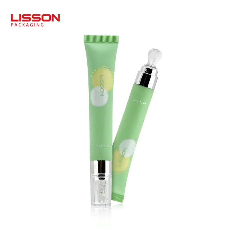 New 15ml Eye Cream Tube Packaging with High Transparent Silicone Applicator