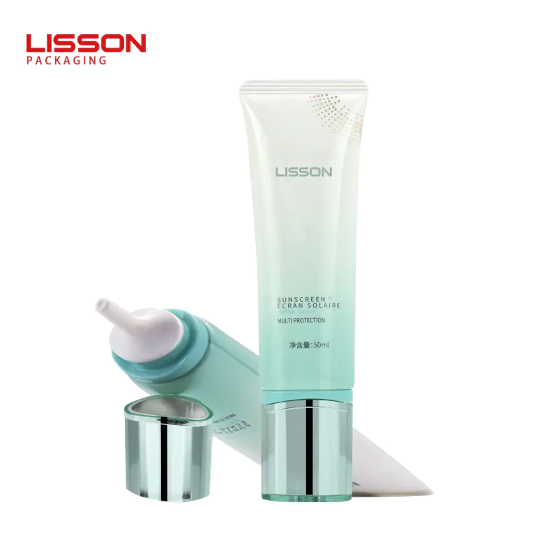 50ml Oval Mono Layer Tube Long Nozzle Cosmetic Tube-Lisson Packaging