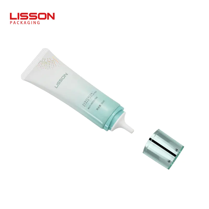 50ml Oval Mono Layer Tube Long Nozzle Cosmetic Tube-Lisson Packaging
