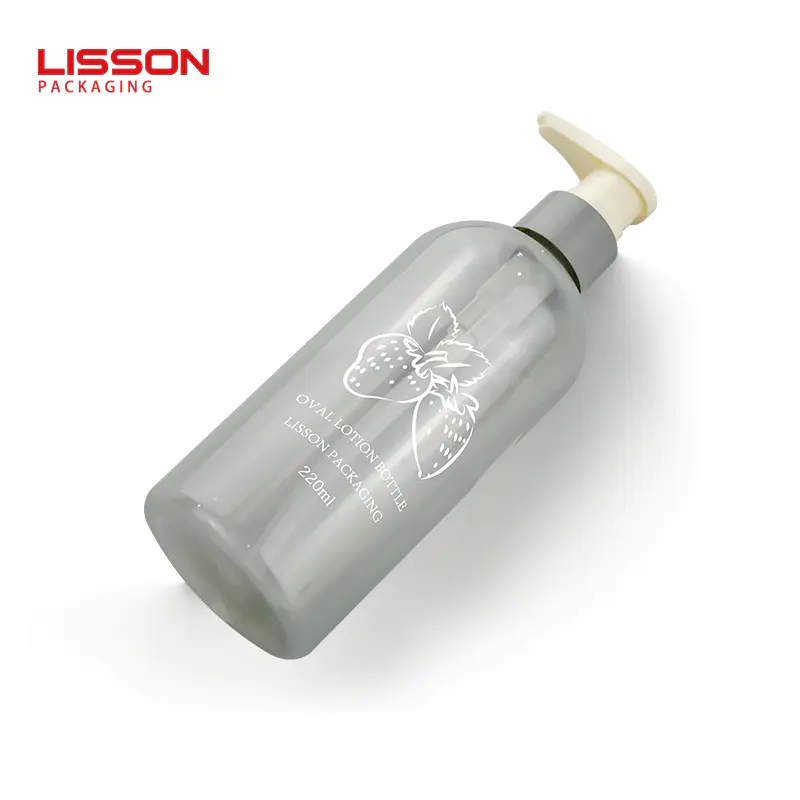 220ml Plastic Lotion Pump Bottle Hair Care Shampoo Bottle