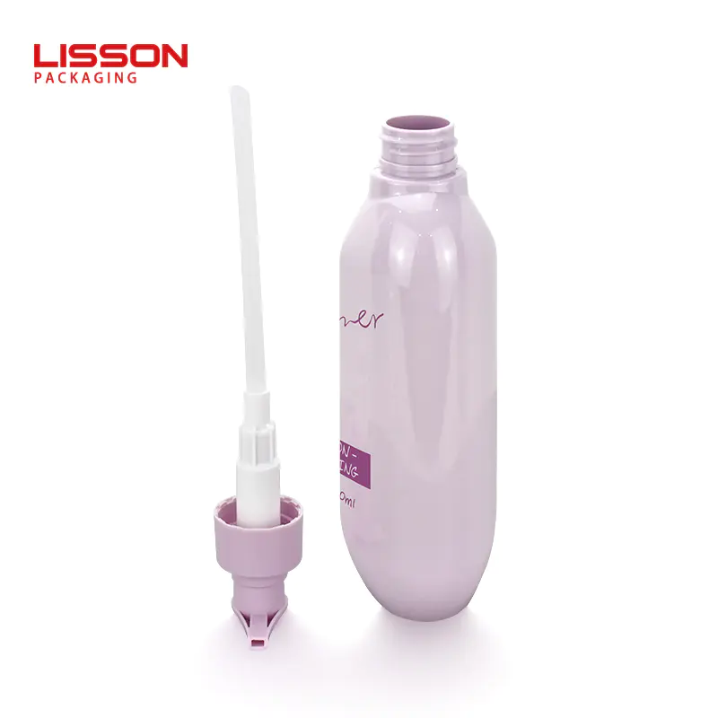 300ml Refillable Plastic PET Bottle Spray Oval Pump Bottle