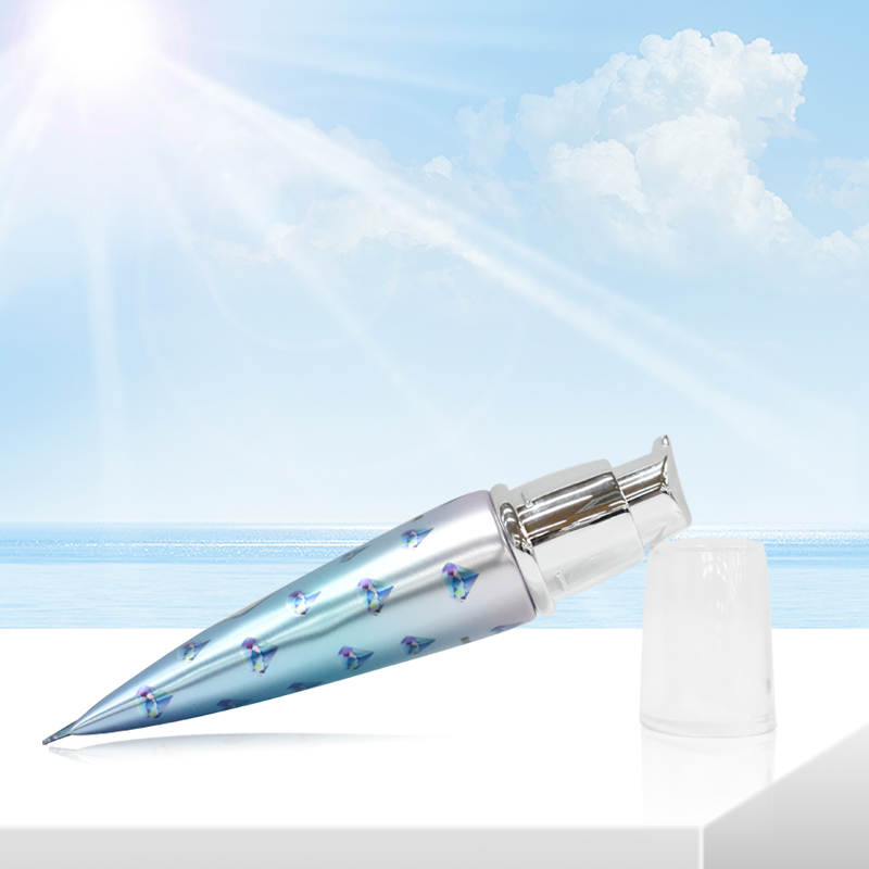 flat pump makeup tube with switch