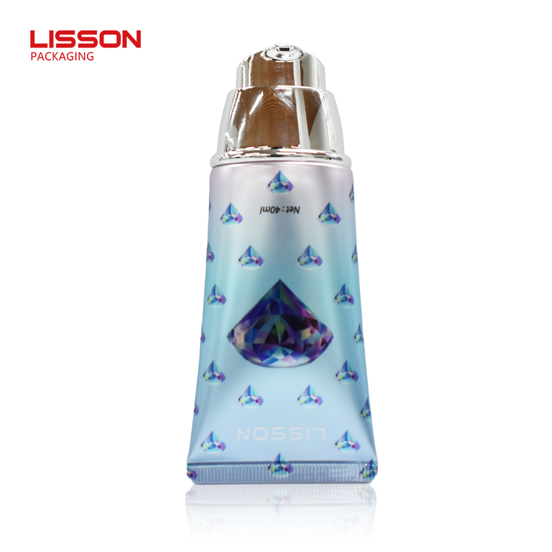 flat pump makeup tube with switch