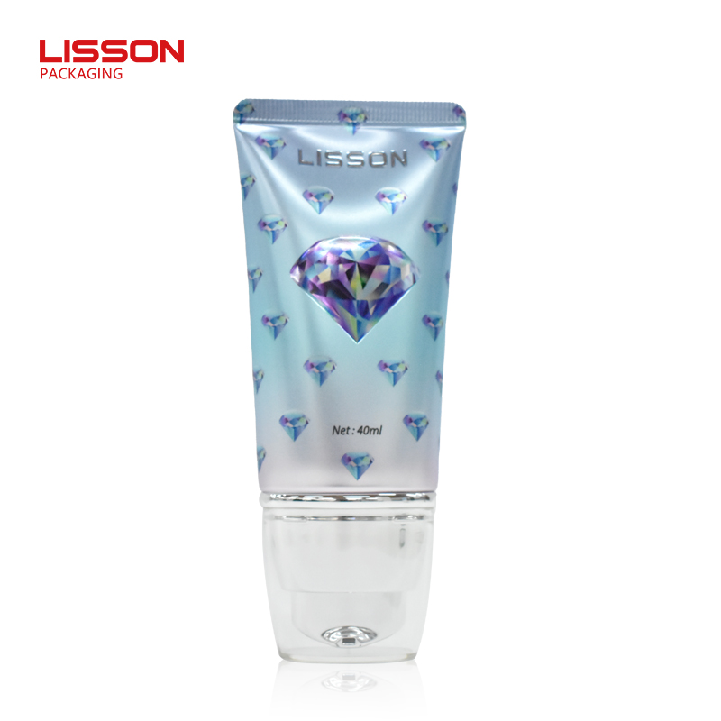 flat pump makeup tube with switch