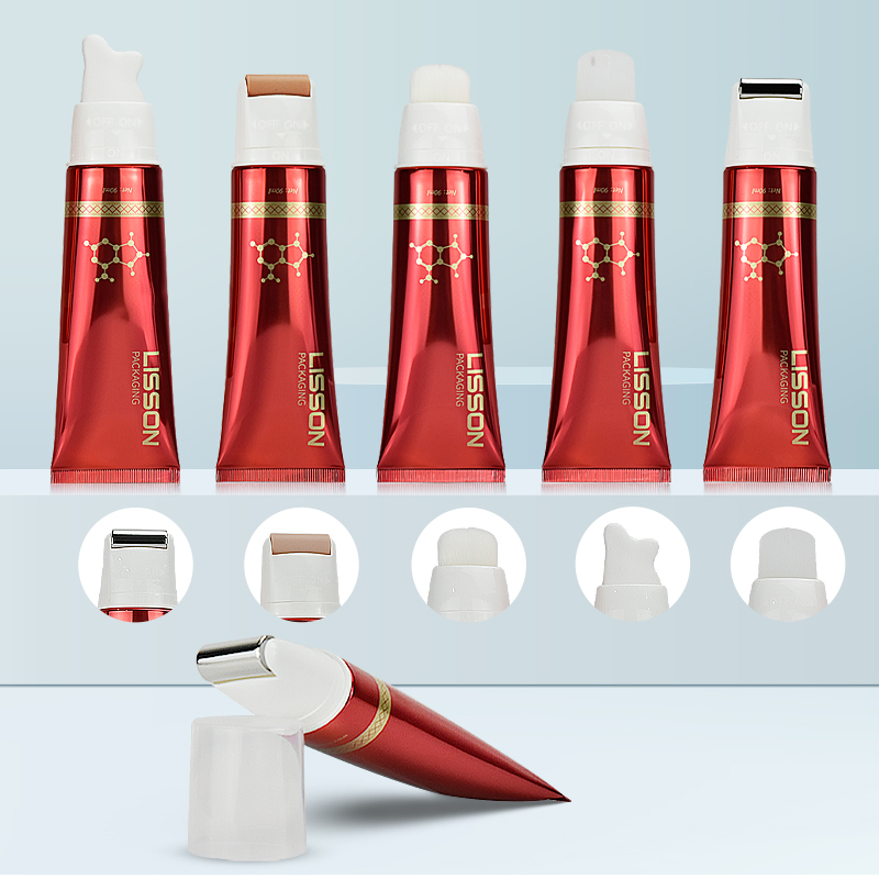 Custom Applicator cosmetic tube w/ rollers, brush and more