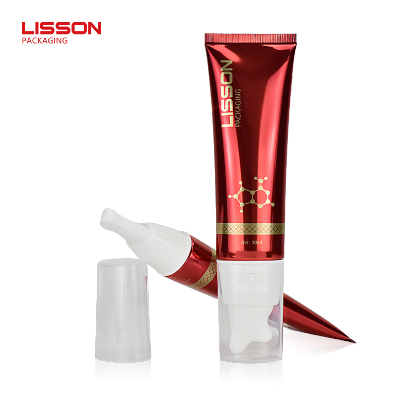 Custom Applicator cosmetic tube w/ rollers, brush and more