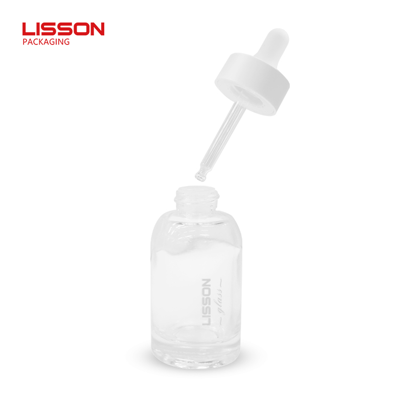 Custom-made Clear Dropper Glass Bottle and Jar Set