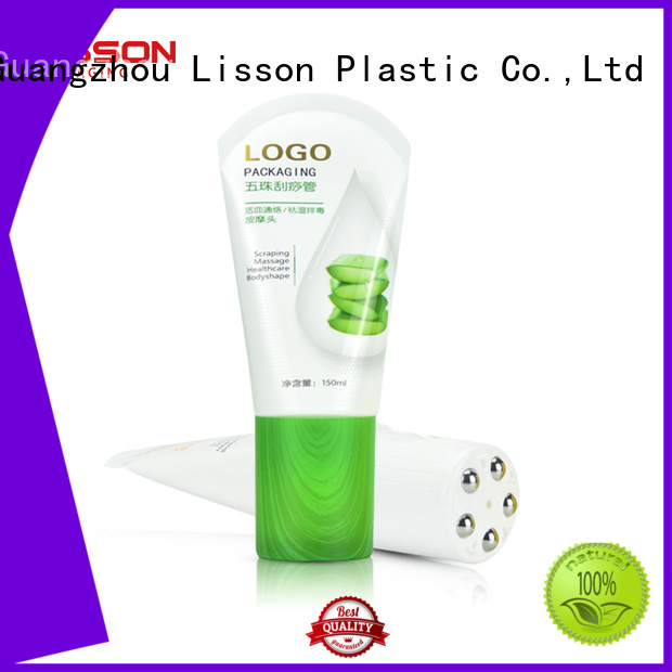 Lisson aluminium covered plastic cosmetic tubes embossment for packaging