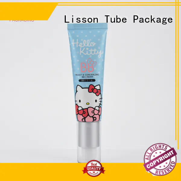 cosmetic Custom round tube lotion pump Lisson Tube Package oval