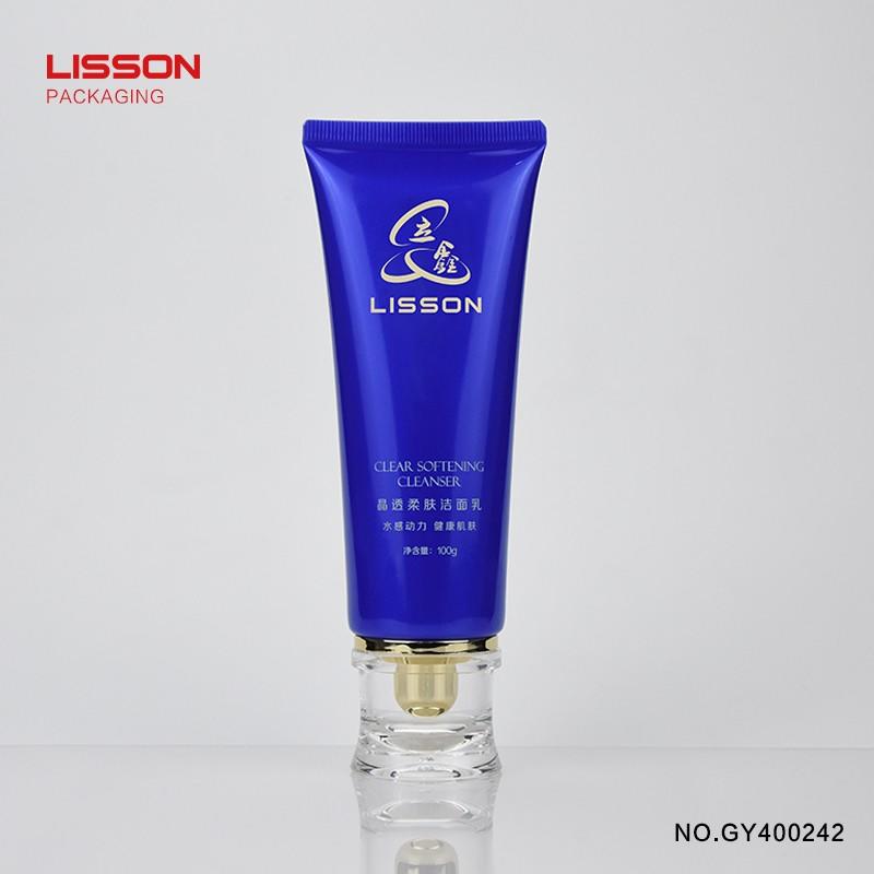 Custom hotel shampoo plastic soft tube with acrylic screw cap-3