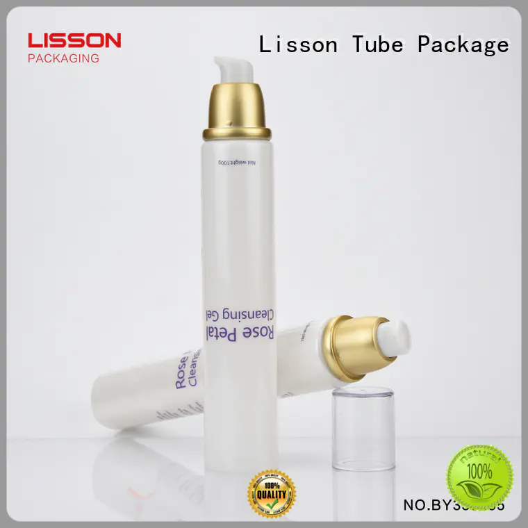 aluminum oval pump tops for bottles cosmetic Lisson Tube Package company