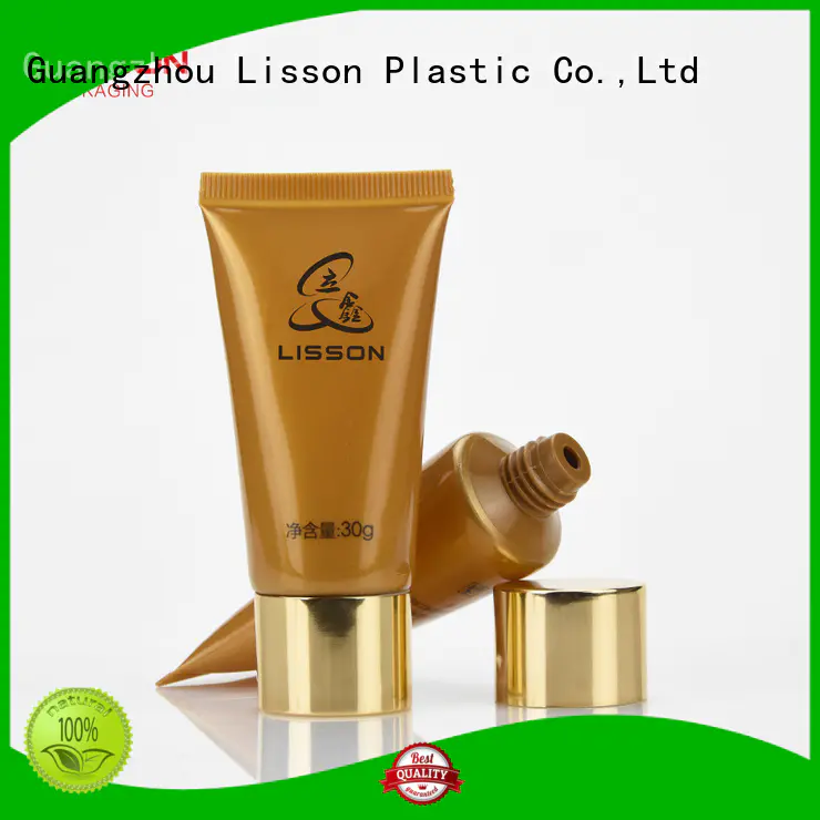 Lisson golden lotion packaging acrylic for cosmetic