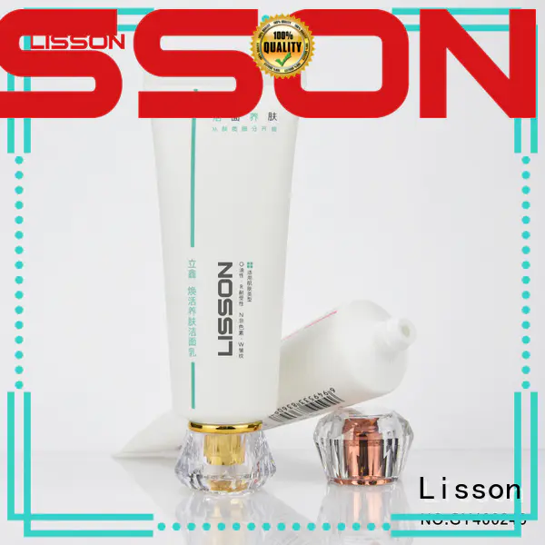Lisson diamond shape plastic cream tubes makeup for cleanser