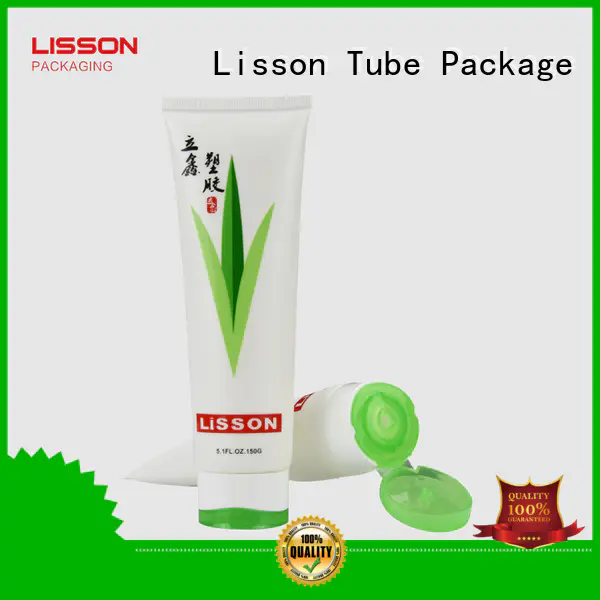 Wholesale plastic volume green cosmetic packaging Lisson Tube Package Brand
