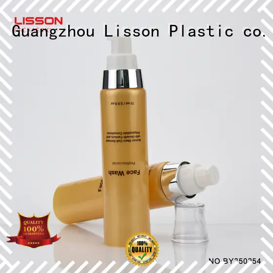 Quality Lisson Brand pump tops for bottles cosmetic laminated