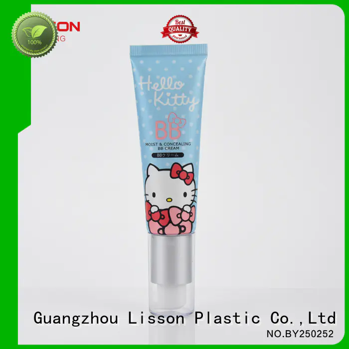 Lisson round hand lotion pump laminated for lotion