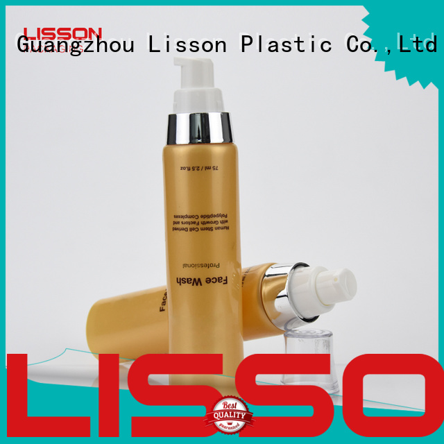 glossy cap hand lotion pump facial aluminum for lotion