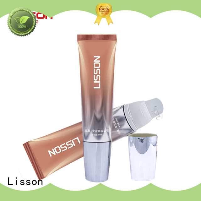 Lisson flocking cosmetic tube packaging applicator for sun cream