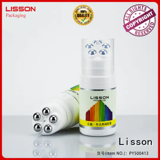 Lisson round clear plastic tube packaging packaging for makeup