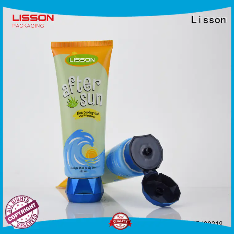 Lisson bulk production clear plastic tube free design for cleanser